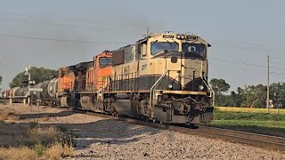 9112024 Executive MAC Leader Three Trains on BNSFs Marshall Subdivision [upl. by Lewert]