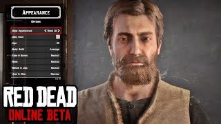 Character Creation Male  Red Dead Online All Features amp Options [upl. by Pedersen]