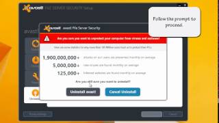 How to uninstall avast File Server Security completely [upl. by Windzer]