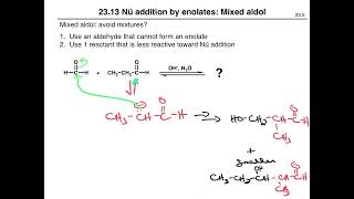 EnolatesNuAddnMixedAldol [upl. by Ahgem]