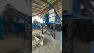 how to feeding cement into JS500 mixer hopper for big automatic block production machine mixer [upl. by Yenahteb]