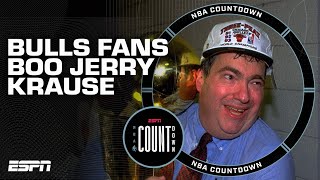 Bulls fans should be ashamed  Perk on Jerry Krause getting booed during Ring of Honor ceremony [upl. by Dnaltiac]