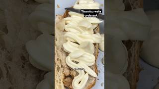 Tiramisu Croissant 🥐 cakevideos cake chocolatecake food foodie tiramisu chocolatedessert [upl. by Needan]