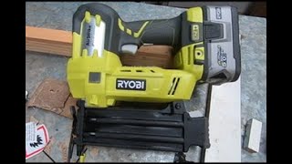 Ryobi 18v nail gun [upl. by Eloc]