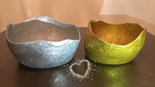 Glitzerschale selber machen  DIY [upl. by Nnyltiak]