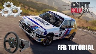 Comment ameliorer son FFB sur DIRT RALLY 20 [upl. by Claire]