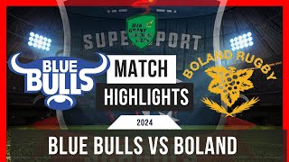 Blue Bulls vs Boland  Grant Khomo 2024 [upl. by Ashien]