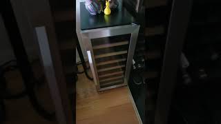 Lanbo 15 Inch Built In Wine Fridge Cooler 33 Bottles Compressor Wine Cellar [upl. by Nahsab]