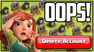 TWO New Accounts to MAX  DELETED One Clash of Clans [upl. by Wyatan514]