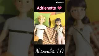 Adrienette kiss scene edit miraculous shorts [upl. by Wachtel]