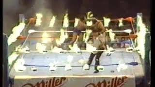 NWA WWC Wrestling quotA Hot Night in Bayamonquot 1988 FIRE MATCH [upl. by Freudberg986]