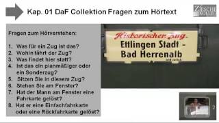 Kurs A1 Bahnhofsfest Bad Herrenalb Fragen zum Hörtext [upl. by Sylirama49]