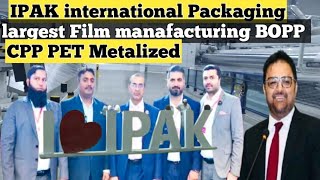 BOPP MOPP PET Metalized CPP Largest Film Manufacturing world wide IPAK Solutions BOPP packagingfy [upl. by Idnem240]