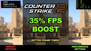 Boost FPS with AMDs FSR in Counter Strike 2 [upl. by Lindner]