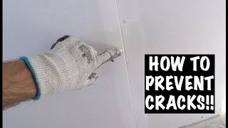 PREFILLING DRYWALL HOW TO PREVENT CRACKS [upl. by Conan]