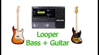 Mooer GE 150 Looper Bass กลอง กีตาร์ Part 3 [upl. by Bibbye415]