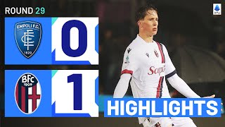 EMPOLIBOLOGNA 01  HIGHLIGHTS  Fabbian wins it at the death  Serie A 202324 [upl. by Aikenahs308]