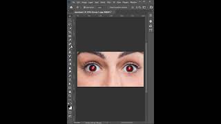 Remove Red Eyes Effect in photoshop shorts photoshoptutorial graphicdesign tutorial [upl. by Yrroc]