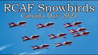 RCAF Snowbirds Canada Day Flypast in 4K  Ottawa  20240701 [upl. by Eimaj260]