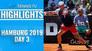 Thiem Marches On As Basilashvili Rublev And Chardy Win  Hamburg 2019 Highlights Day 3 [upl. by Adnertal608]