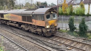 Class 66  66846  Light Engine  Colas Rail Freight [upl. by Alleoj]