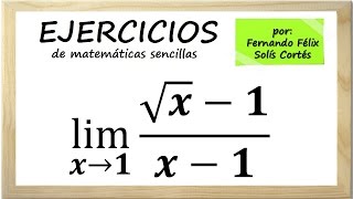 Ejercicios sobre limites algebraicos de funciones Ejemplo 5 [upl. by Aissert]