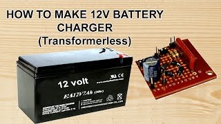 Transformerless Power Supply 12 volt charger [upl. by Mcroberts]