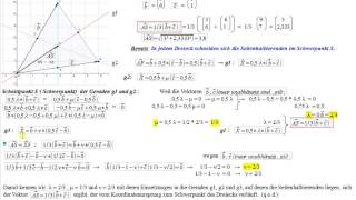 Vektorrechnung  Schwerpunkt vom Dreieck [upl. by Oiliduab665]