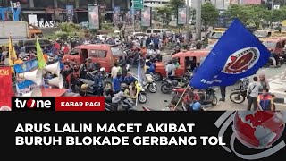 Unjuk Rasa Buruh Tuntut Kenaikan Upah  Kabar Pagi tvOne [upl. by Esilahc]