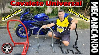 CAVALETE PARA MOTO QUAL O MELHOR E COMO USAR MECANICANDO [upl. by Alenas]