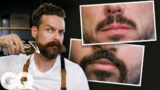 7 Ways To Shave amp Style A Mustache  GQ [upl. by Haleelahk434]