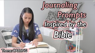 Journaling Prompts and Ideas for Beginners Inspired by the Bible  Christian Inspiration [upl. by Nahtanoy]