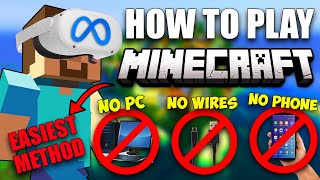 How to Play QUESTCRAFT on the Oculus Quest 2  NO PC NO WIRE NO PHONE  MINECRAFT VR [upl. by Zorah]