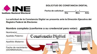 Como Tramitar Tu Constancia Digital Del INE Por Internet  Si Perdiste Tu INE O Ya Se Venció 2021 [upl. by Yznil]