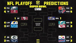 2024 NFL PLAYOFF AND SUPER BOWL PREDICTIONS [upl. by Nilat279]