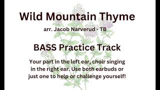 Wild Mountain Thyme BASS Practice TRACK  arr Jacob Narverud  TB [upl. by Amor]