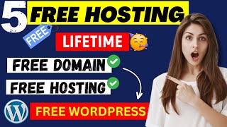 5 Lifetime FREE DOMAIN amp FREE HOSTING Website in 2024  Free WordPress Hosting [upl. by Norman]