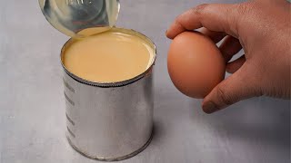 If you have condensed milk and egg at home then try this easy delicious and simple recipe [upl. by Croydon857]