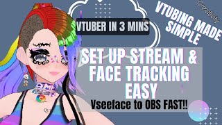 FAST EASY Vtuber Stream Setup Vseeface Expressions to OBS VRoid streaming setup vtubing howto [upl. by Eveineg461]