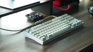 Merisi Ottantaquattro  Cherry MX Ergo Clears on Aluminum Plate Typing Sound Test [upl. by Dorolice]