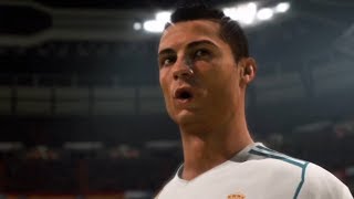 How FIFA 18 starts Ronaldo Freekick  Madrid Derby Full Gameplay [upl. by Ssilem207]