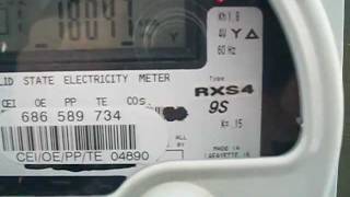 Landis amp Gyr Electric Meter on Three Phase Transformer [upl. by Cosette]