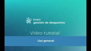 Tutorial Gestor Despachos Tirant Chile [upl. by Sixele922]