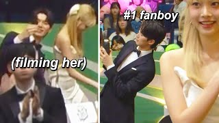 Chaemin being Eunchaes number 1 fanboy 😂 KBS Best Couple Award 2023 [upl. by Atiuqel]