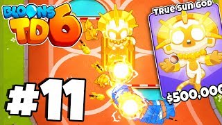 SECRET TRICK WORLD RECORD TRUE SUN GOD  Round 100 Late Game  Bloons TD 6 Part 11 [upl. by Norud530]