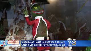 2018 Gingerbread Competition amp Display in Peddlers Village  CBS Philly [upl. by Clyve244]