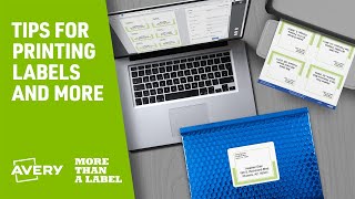 Weve Got Your Back The Best Printing Tips for Avery Labels [upl. by Ardnaed]