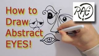 Tutorial How to draw ABSTRACT EYES and CRAZY FACES with RAEART [upl. by Joan]