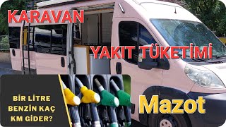 KARAVANLARDA YAKIT TÜKETİMİ BOXER VE DUCATO EN ÇOK SATILAN KARAVANLAR NE KADAR YAKIYOR [upl. by Gordan]