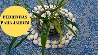 COMO FAZER PEDRINHAS PARA JARDIM COM CIMENTO BRANCO [upl. by Huesman]